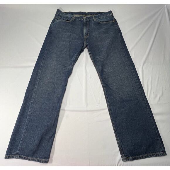 Levis 569 Men's Loose Fit Straight Leg Blue Denim Jeans- Size 39x31 - Picture 1 of 7